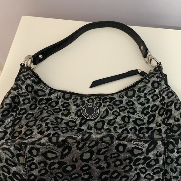 Coach black ocelot bag. - Picture 5 of 5